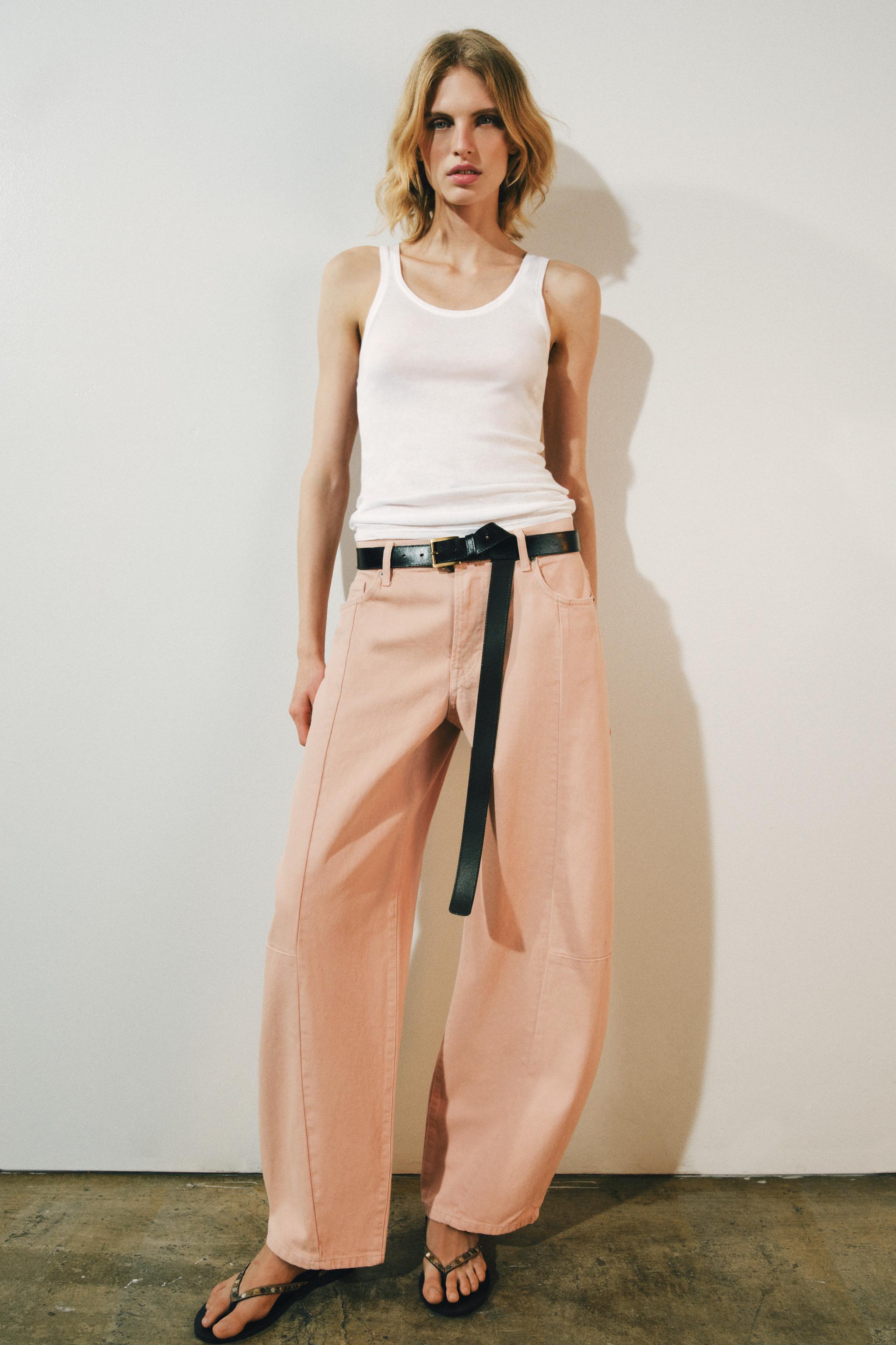 JEAN ZW COLLECTION BARREL PATCHWORK TAILLE MOYENNE